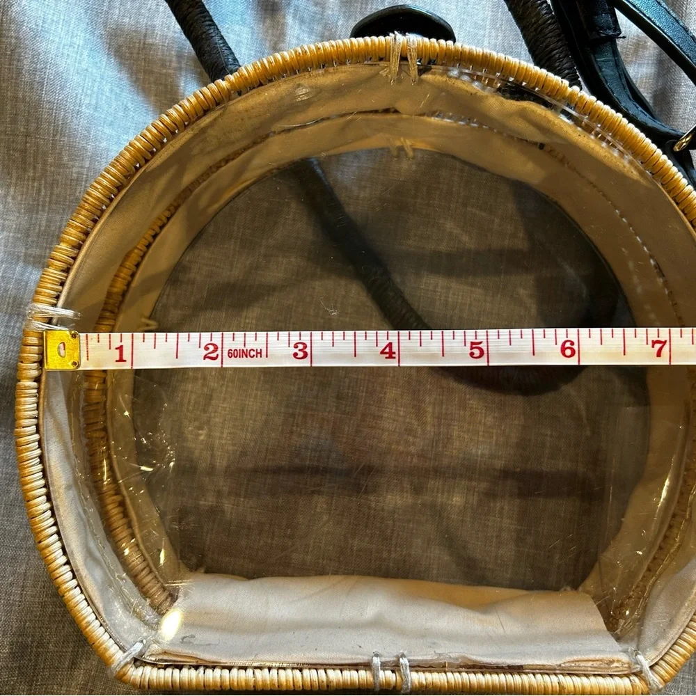 Target Bamboo/Whicker Transparent Crossbody Bag - Picture 5 of 6